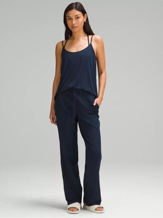 lululemon athletica Tops - lululemon Modal Silk-Blend Navy Spaghetti-Strap Camisole size 6